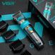 Машинка для стрижки VGR V-695 300 хв, LED-дисплей, IPX7, 6 насадок