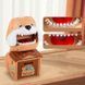 Сейф копилка собака-кусака с кодовым замком и отпечатком пальца Коричневый