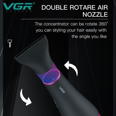 Профессиональный фен для укладки волос VGR V-402