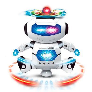 Танцюючий Робот Dance 360 ​​Дитячий робот що світиться Сірий
