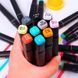 Cкетч маркеры для скетчинга 24-шт Scetch-маркеры Touch двухсторонние на спиртовой основе в сумке