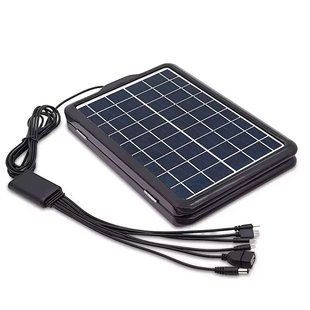 Портативний зарядний пристрій із сонячною панеллю 5в1 6V 12W розкладний