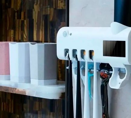 Автоматический диспенсер для зубной пасты и щеток Toothbrush Sterilizer 3 в 1