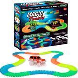 Детский светящийся гибкий трек Magic Tracks 220 деталей с 1 LED машинкой