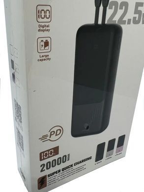 Повер банк LENYES PX251D зовнішній акумулятор Power Bank 20000 mAh