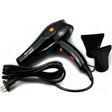 Фен Gemei GM-1752 2300 Вт з холодним і теплим повітрям із двома насадками