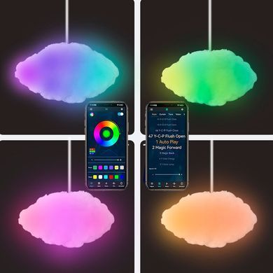 Подвесной ночник Облако OBL-211 с RGB подсветкой приложением и пультом
