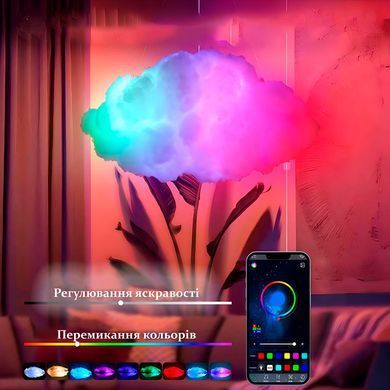 Подвесной ночник Облако OBL-211 с RGB подсветкой приложением и пультом
